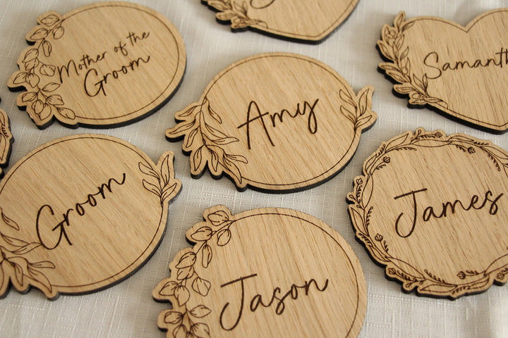 Personalised Floral Coasters