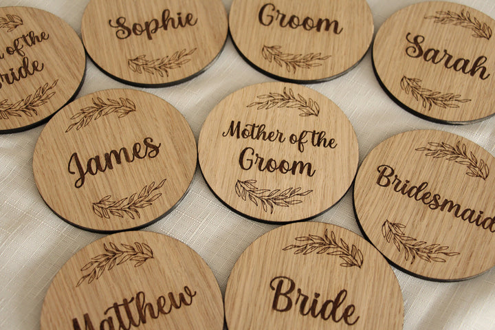 Personalised Floral Wedding Coasters