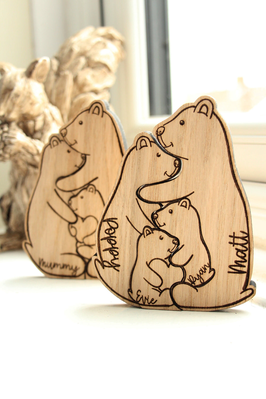 Personalised Bear Family Ornament