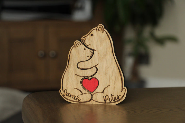 Personalised Bear Family Ornament