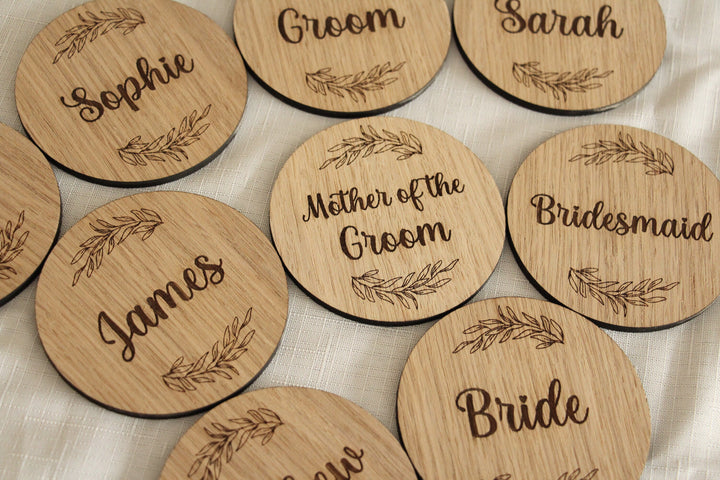 Personalised Floral Wedding Coasters