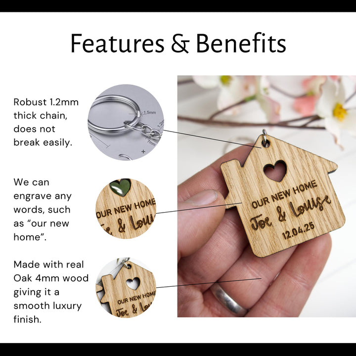 Heart Housewarming Keyrings