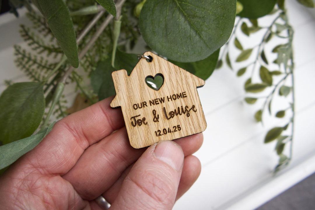 Our New Home Keyring Personalised New Home Gifts First Home