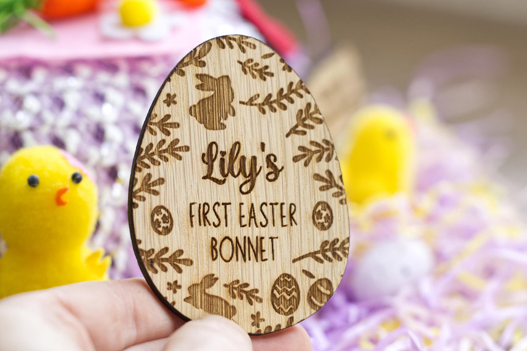 My First Easter Bonnet Wooden Sign