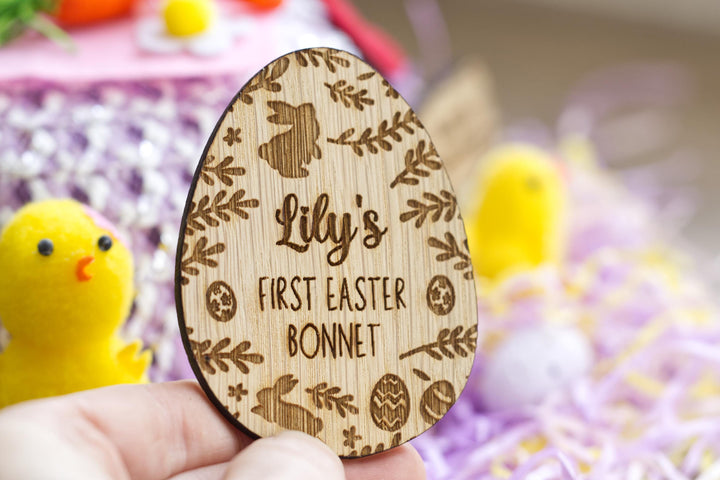 My First Easter Bonnet Wooden Sign