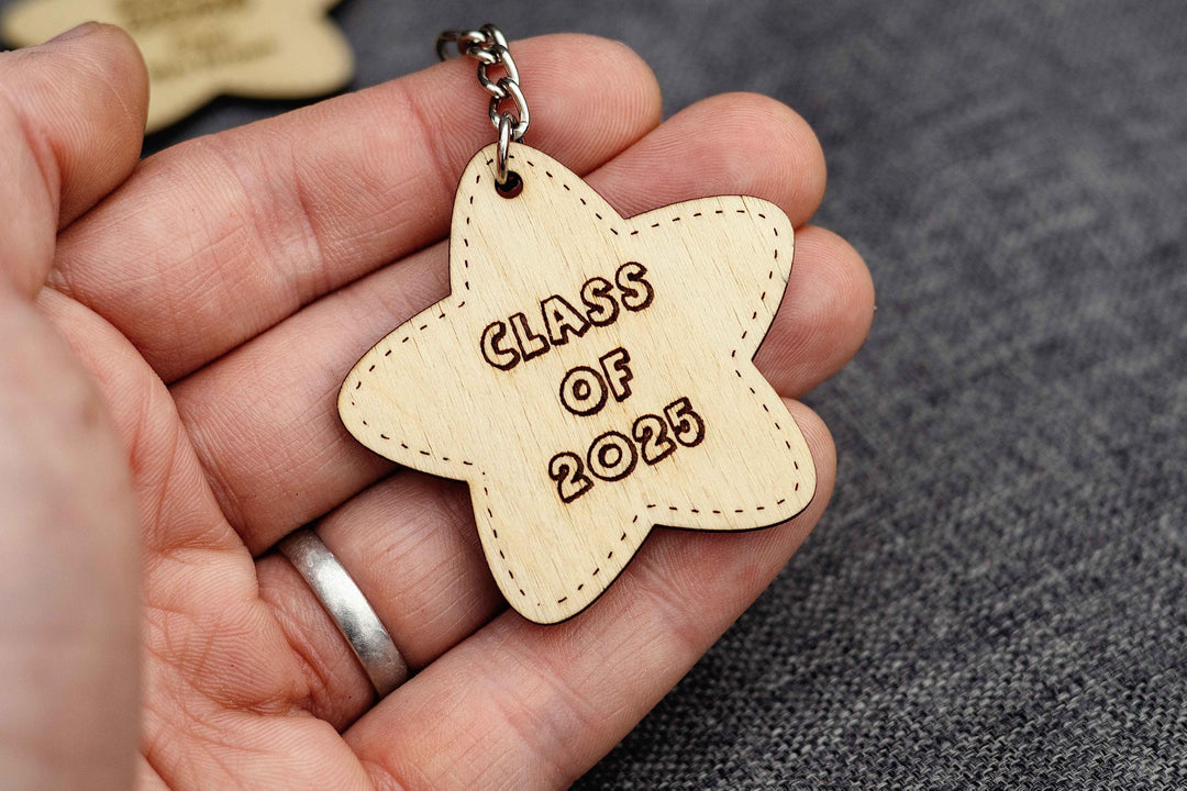 Class of 2025 Star Shaped Keyring