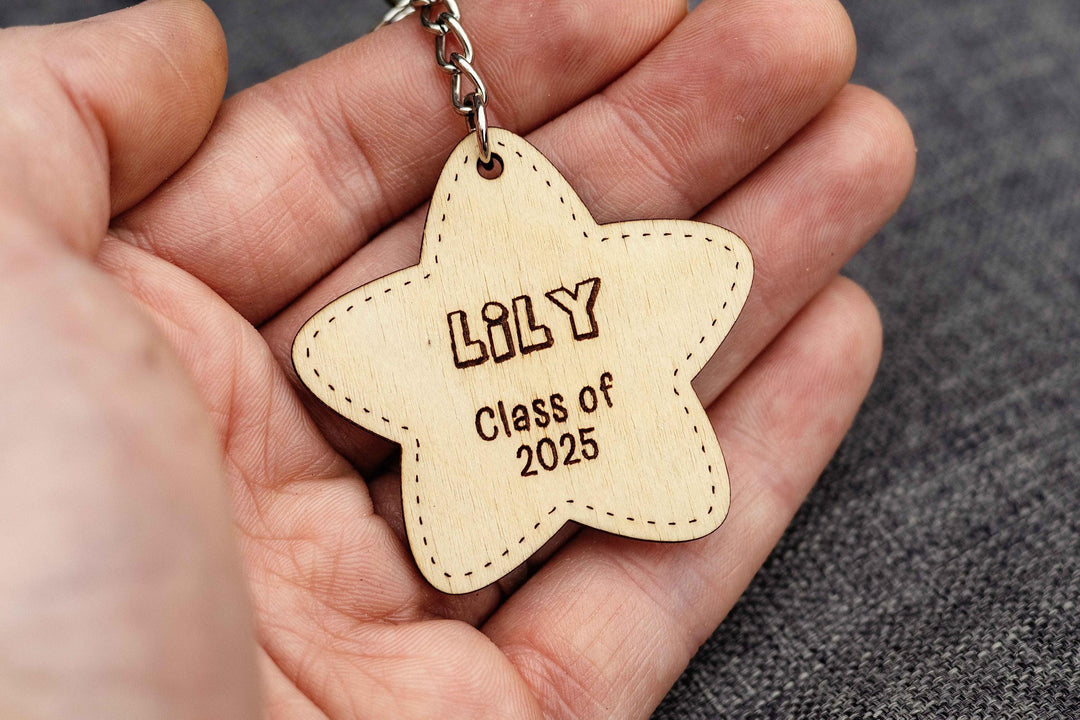 Class of 2025 Star Shaped Keyring