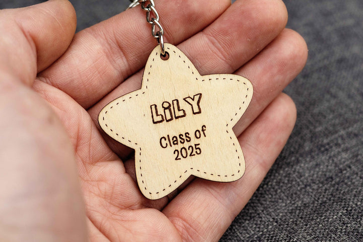 Class of 2025 Star Shaped Keyring