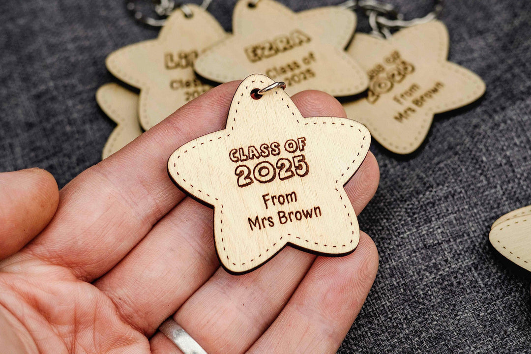 Class of 2025 Star Shaped Keyring