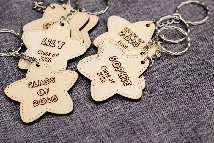 Class of 2025 Star Shaped Keyring