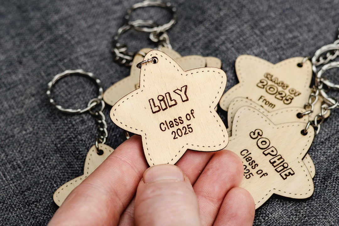 Class of 2025 Star Shaped Keyring