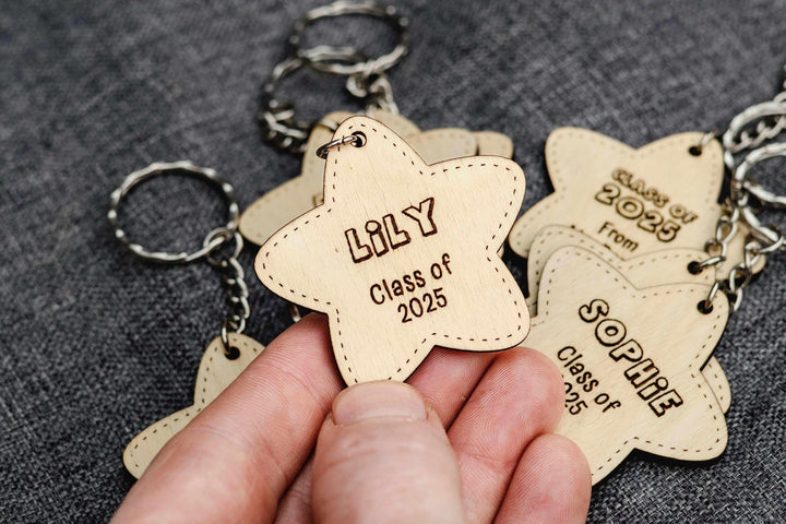 Class of 2025 Star Shaped Keyring