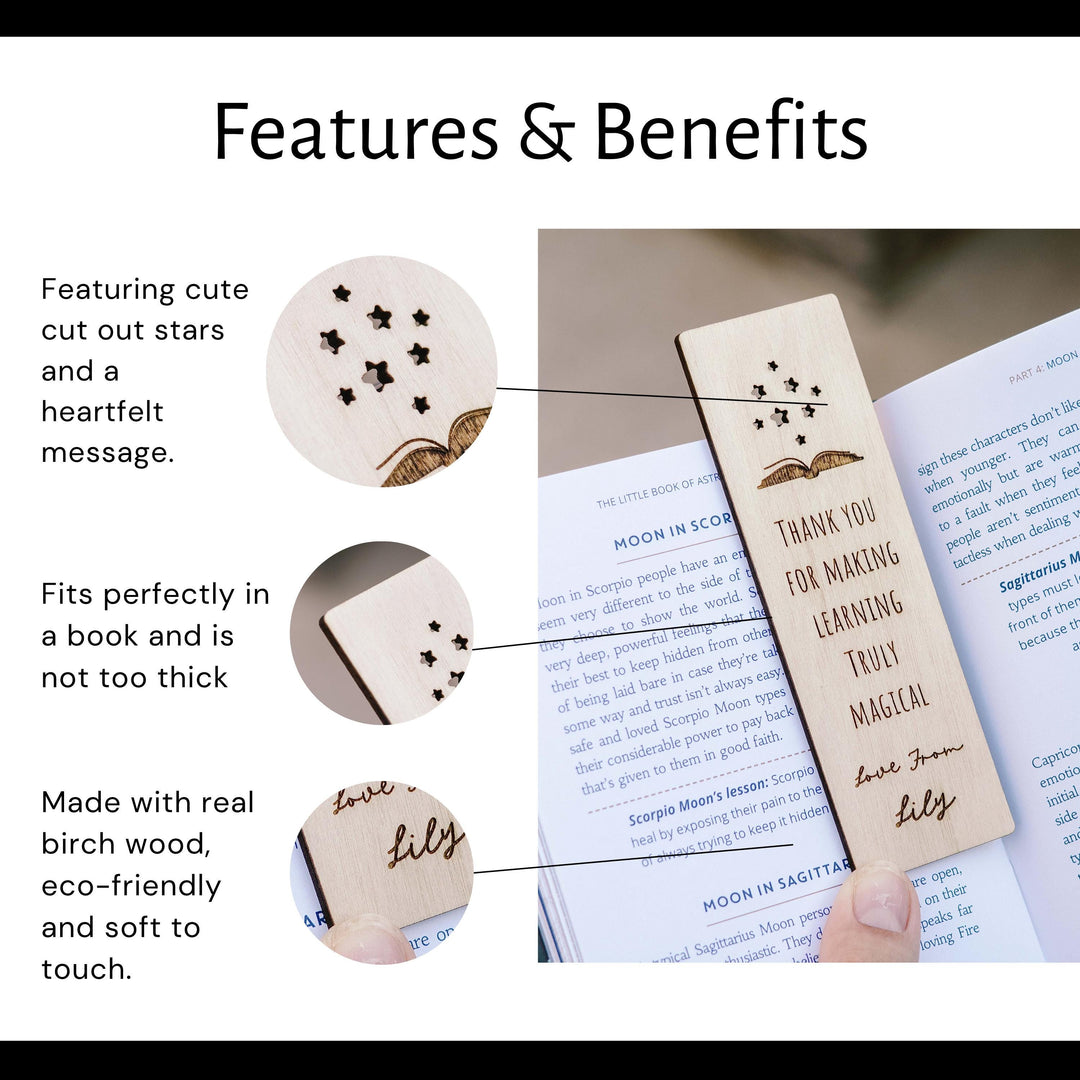 Teacher Bookmark – Thank You For Making Learning Magical