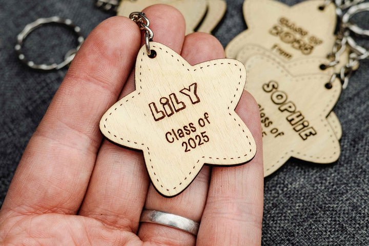Class of 2025 Star Shaped Keyring