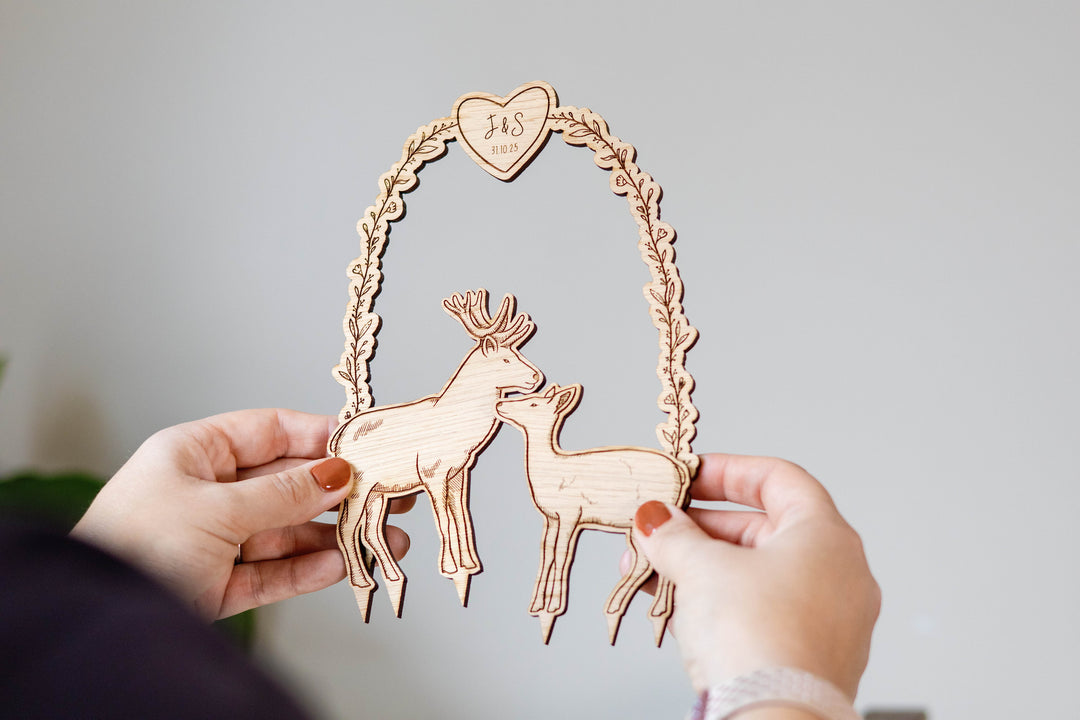 Stag & Doe Cake Topper