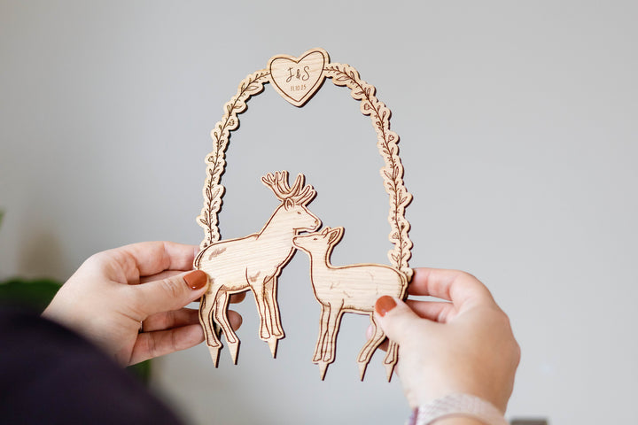 Stag & Doe Cake Topper